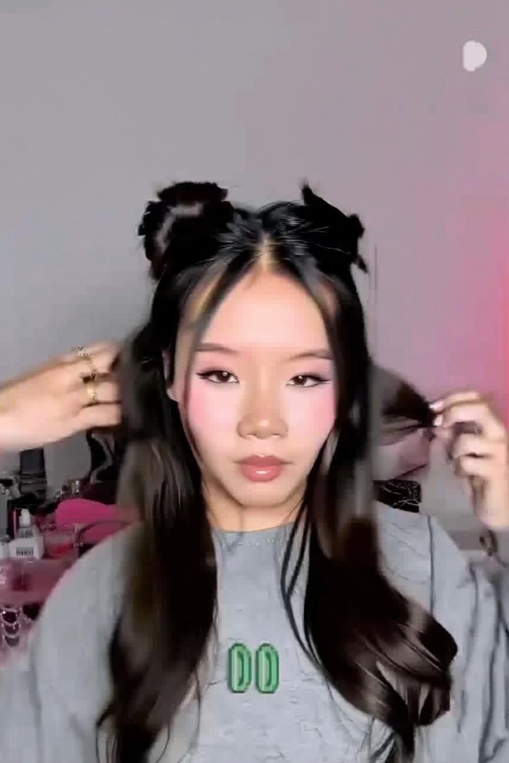 Space Buns mit Pony