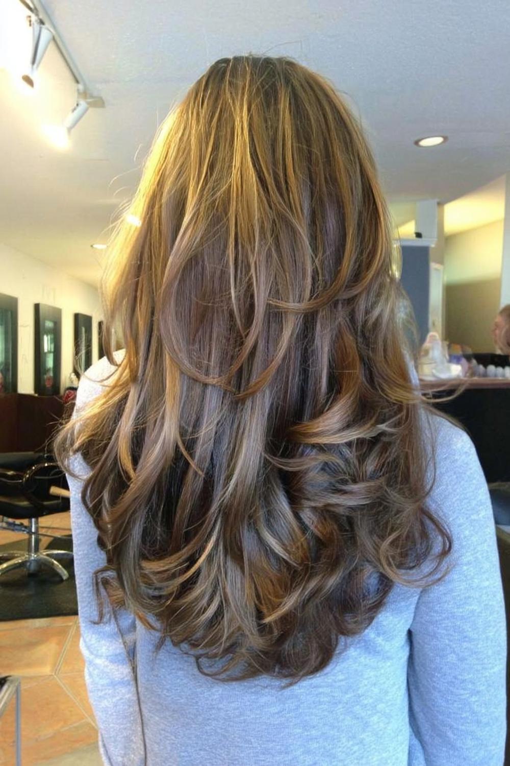 Lange Haare mit sanften Stufen