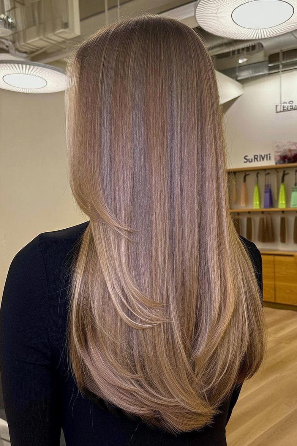 Präzise Stufen für glattes Haar