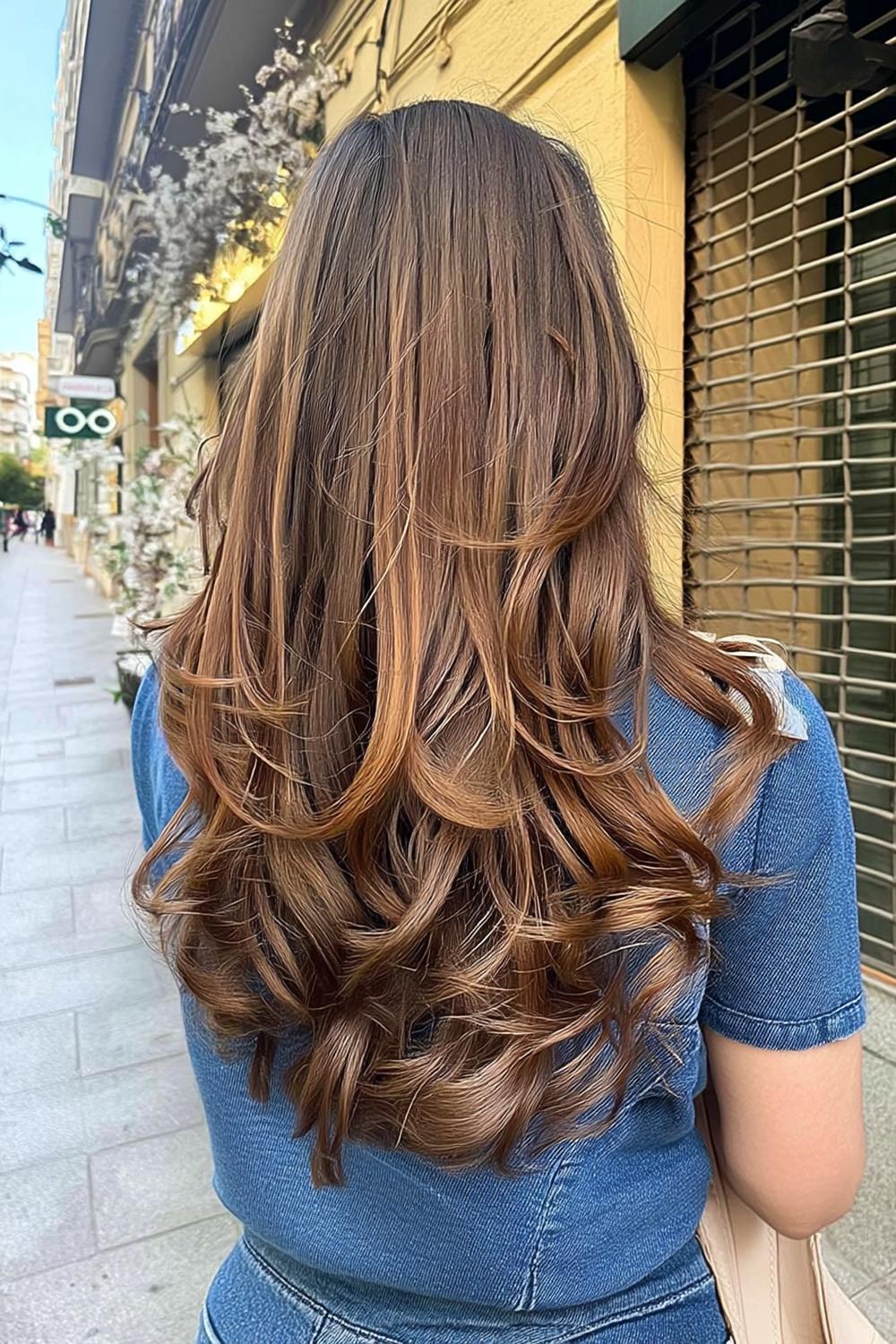 Stufen für lockiges Haar