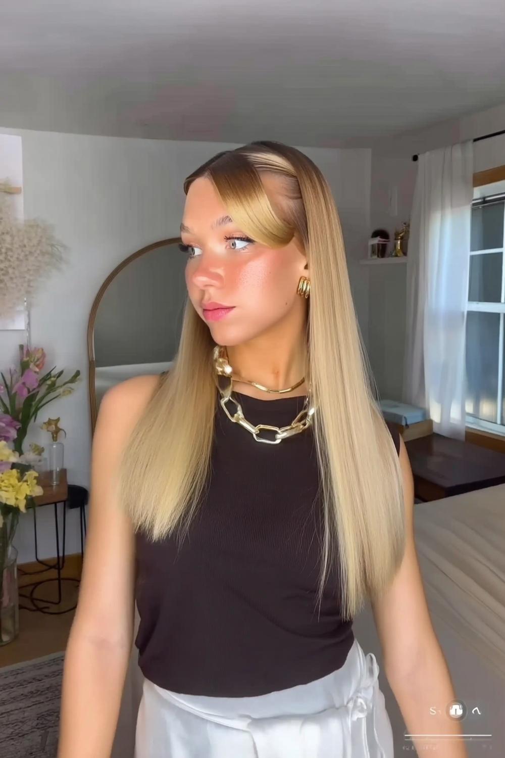 Sleek Blonde Perfektion