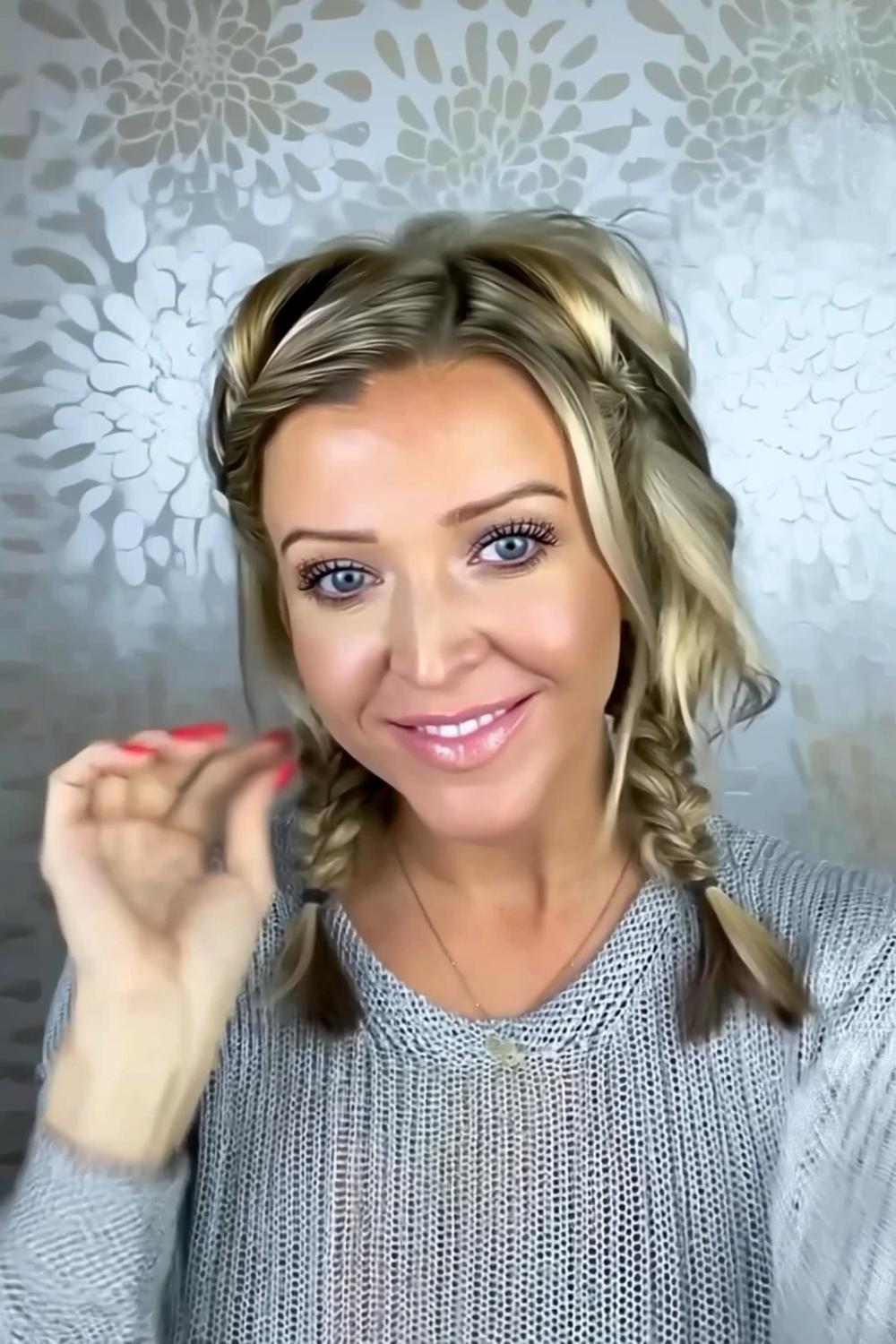 Stirnband-Styling mit Locken