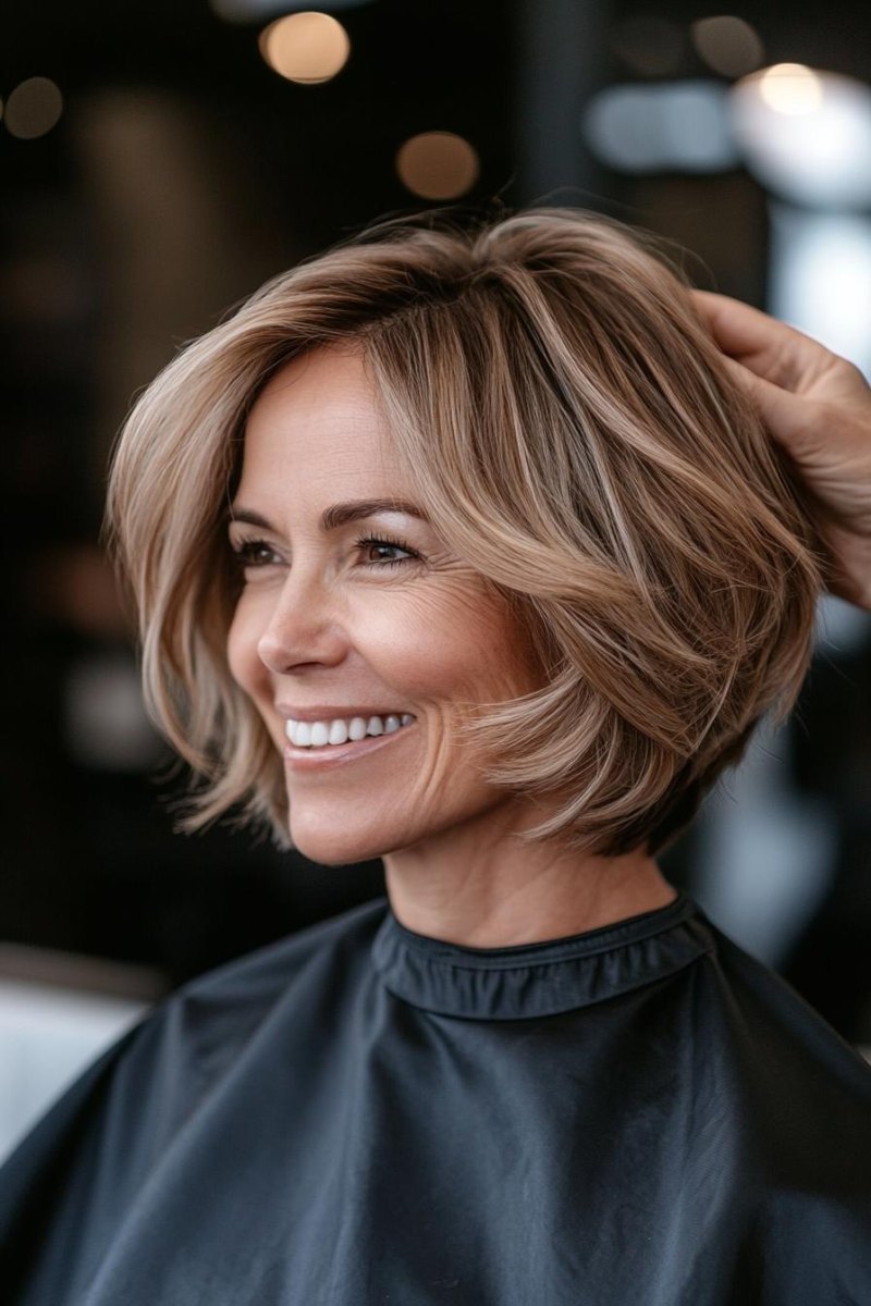 Voluminöser Bob für feines Haar