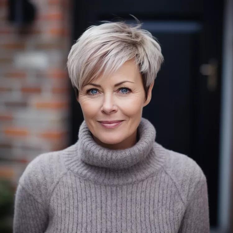 Voluminöser Pixie Cut feines Haar