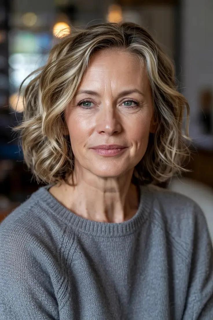 Wellenförmiger Bob modern